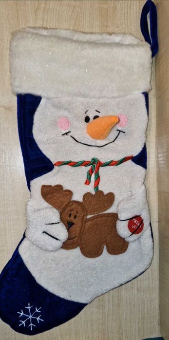 різдв'яний адвент календар чобіток мішок  новорічний декор