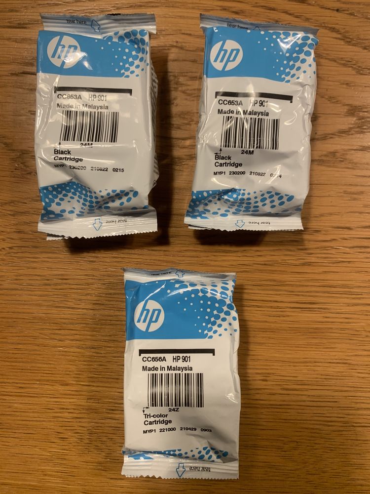 Tinteiros HP901 originais lacrados