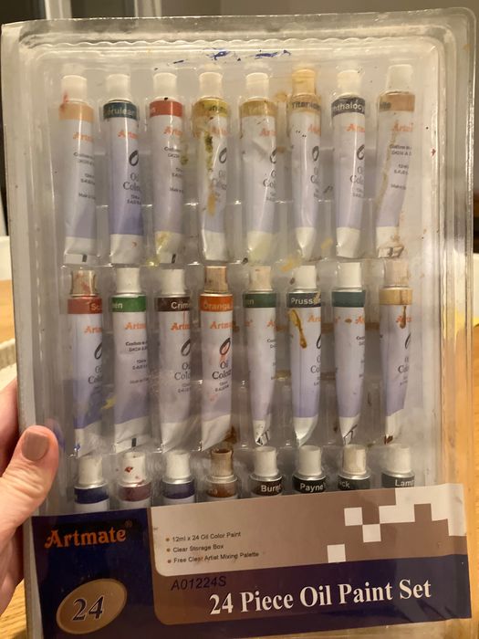Farby olejne 24 sztuki z 12 ml