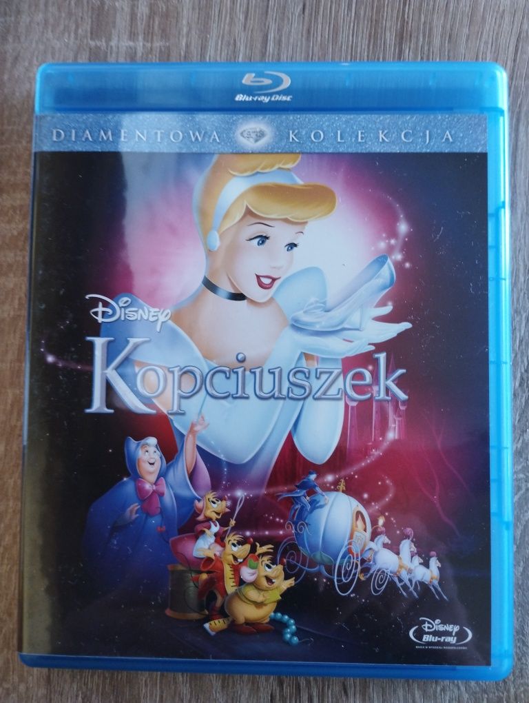 Kopciuszek Disney Blu-ray zestaw 3 filmów Stan bdb CDprojekt