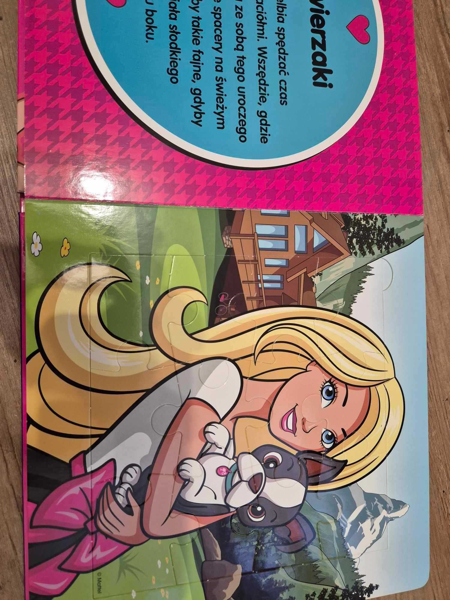 Barbie książka memos gra puzzle zestaw