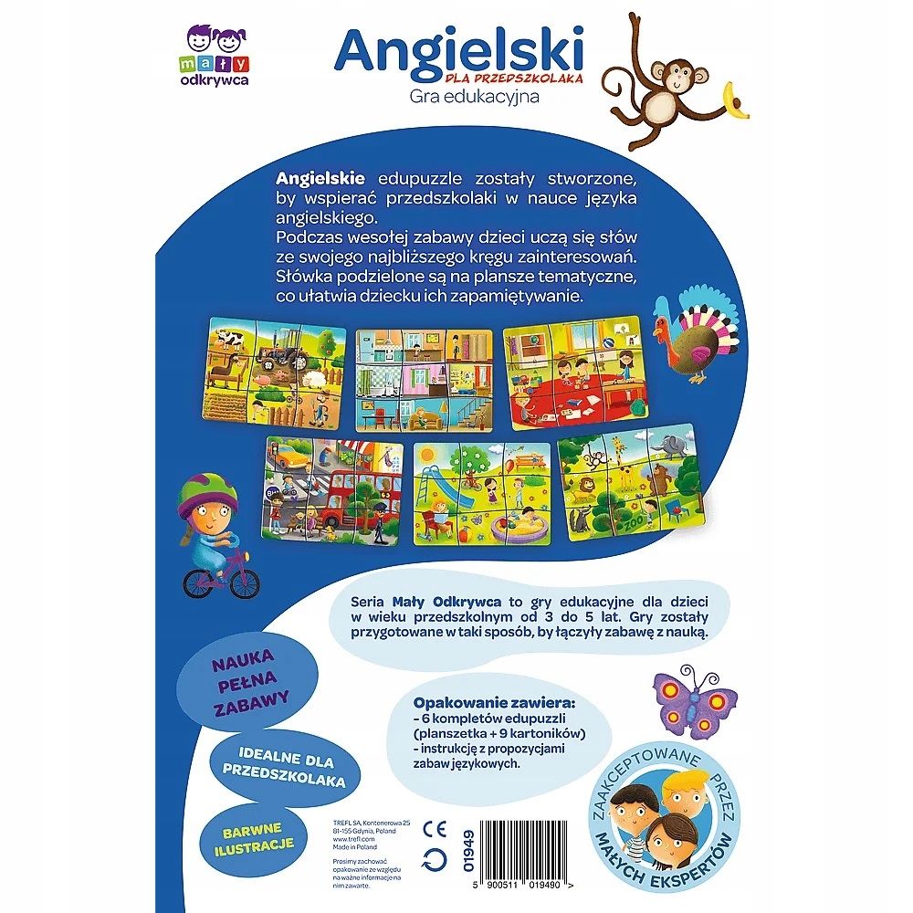 angielski dla najmłodszych, podstawy abc dla 3+ na prezent