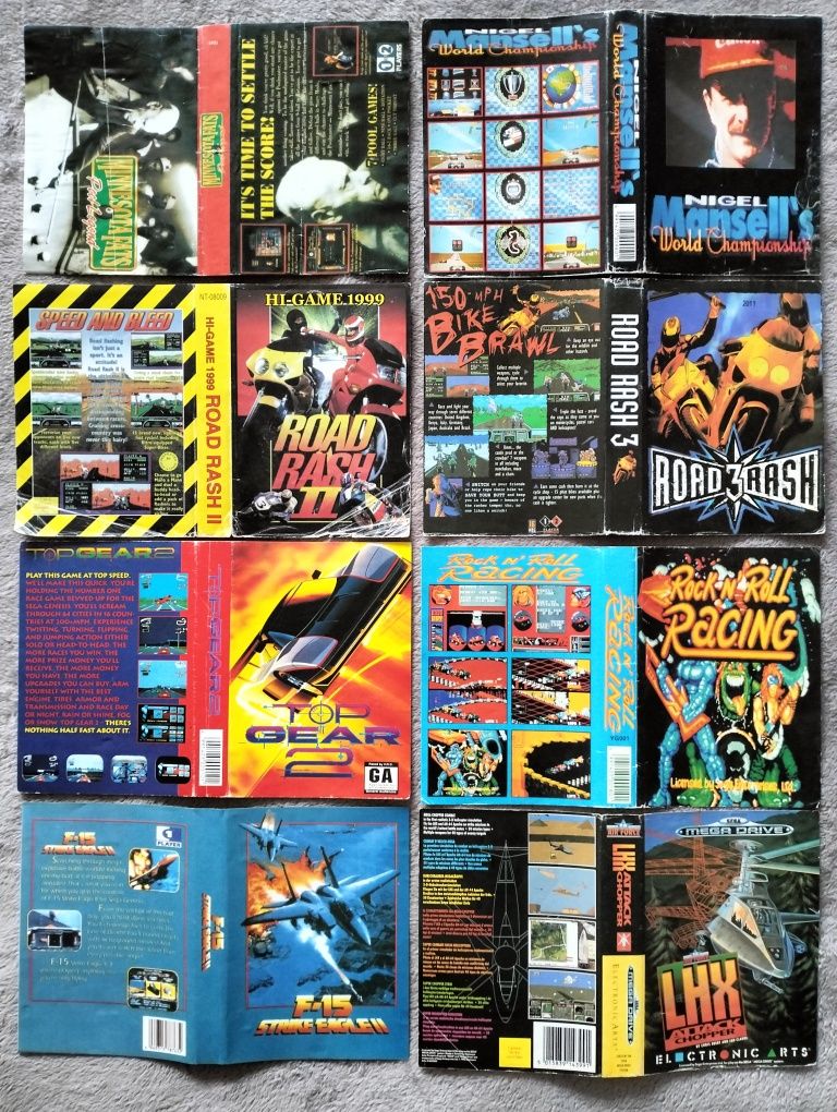 Обміняю обкладинки для картриджів Sega 90-их років
