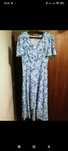 Vestido comprido tons azul novo