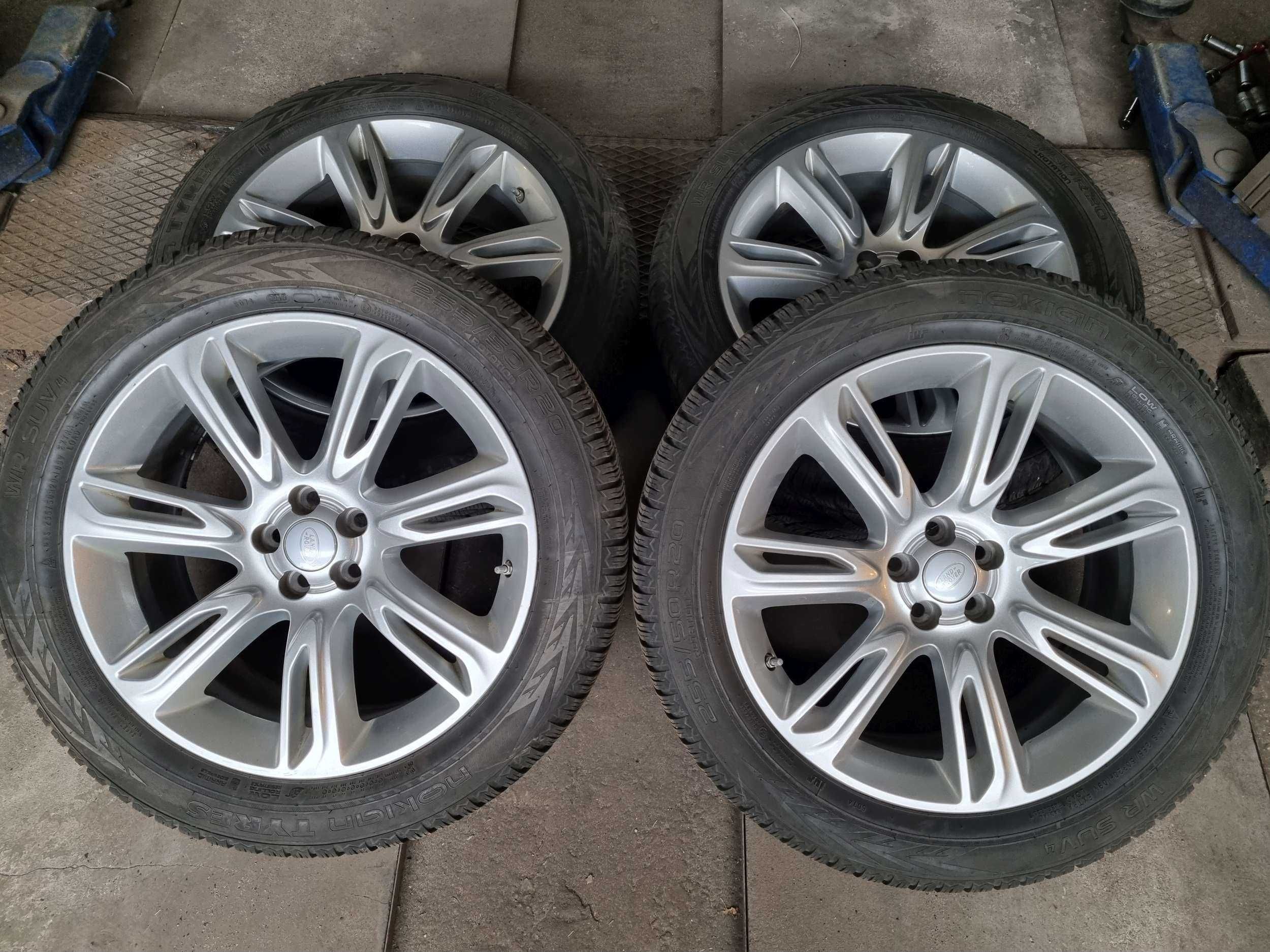 Oryginalne koła zimowe RANGE ROVER Velar Evoque 255/50 R20 JAK NOWE