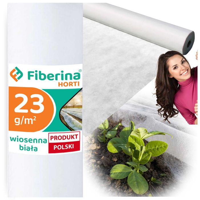 Agrowłóknina biała okryciowa wiosenna 1,6x100m 23g WŁÓKNINA zimowa