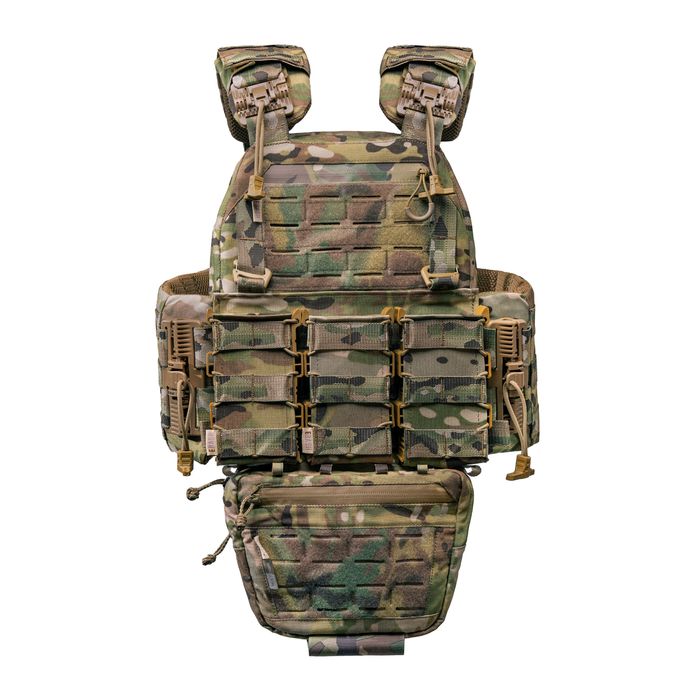 Розгрузка плитоноска з підсумками мультикам war belt