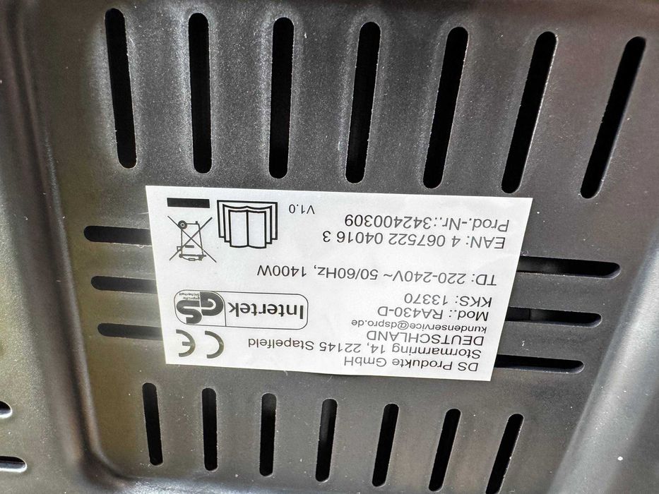 Цифрова аерофритюрниця об'ємом 4 літри з функцією таймера