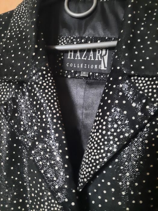 Стильный  кожаный пиджак