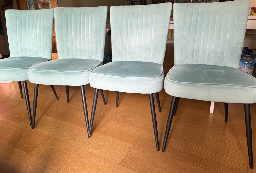 4 cadeiras LA REDOUTE INTERIEURS vintage estilo anos 60
