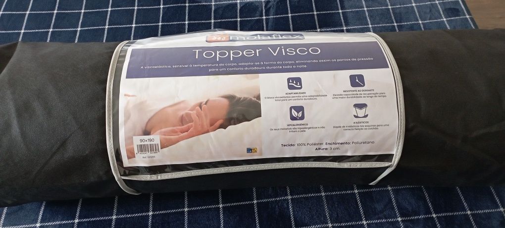 colchão dobrável solteiro/topper