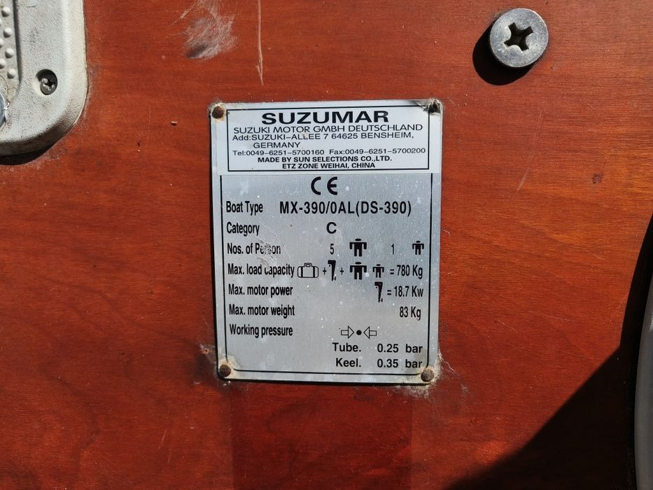Suzumar RIB Ponton Łódka Silnik Suzuki Przyczepa Cały Zestaw