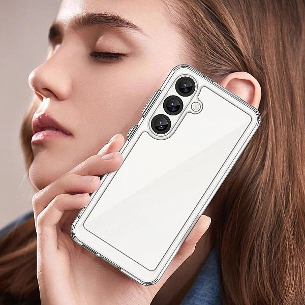 Etui Outer Space Case z żelową ramką na Xiaomi 14T - przezroczyste