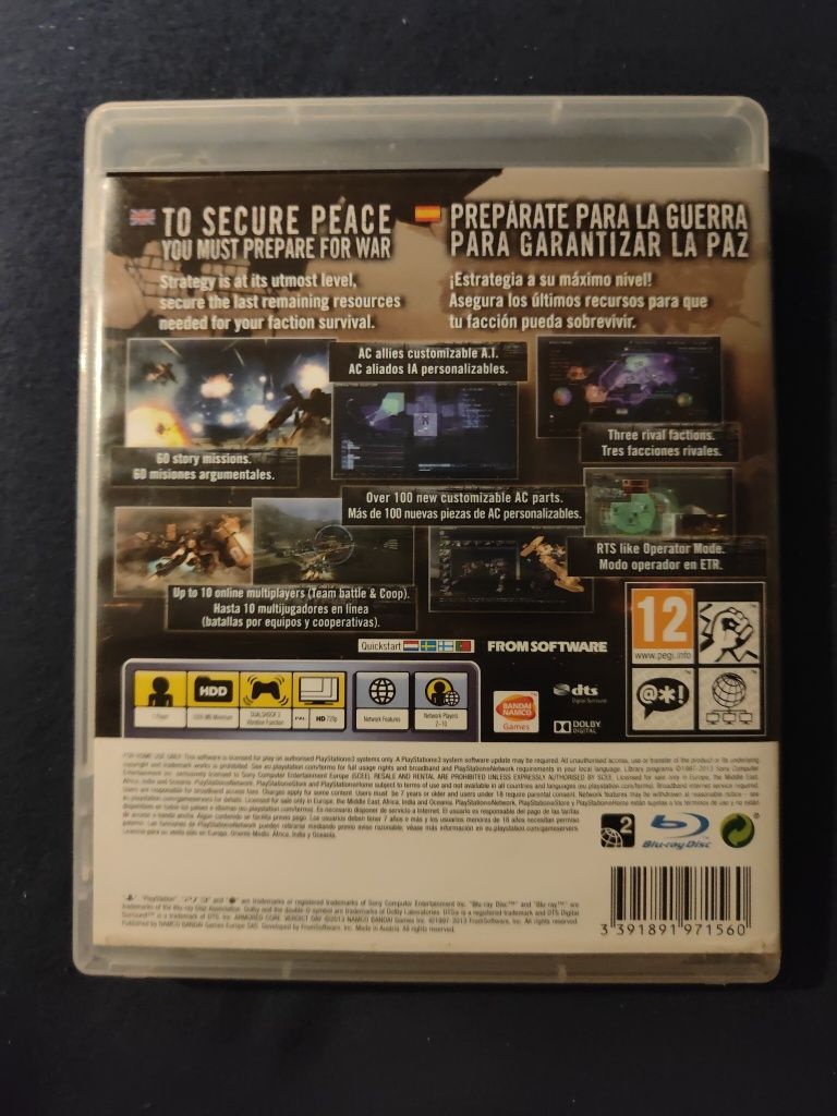 Armored Core Verdict Day PS3 PlayStation 3