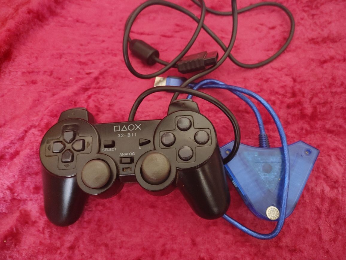 Геймпад dualshock 2 + ps2 to usb adapter