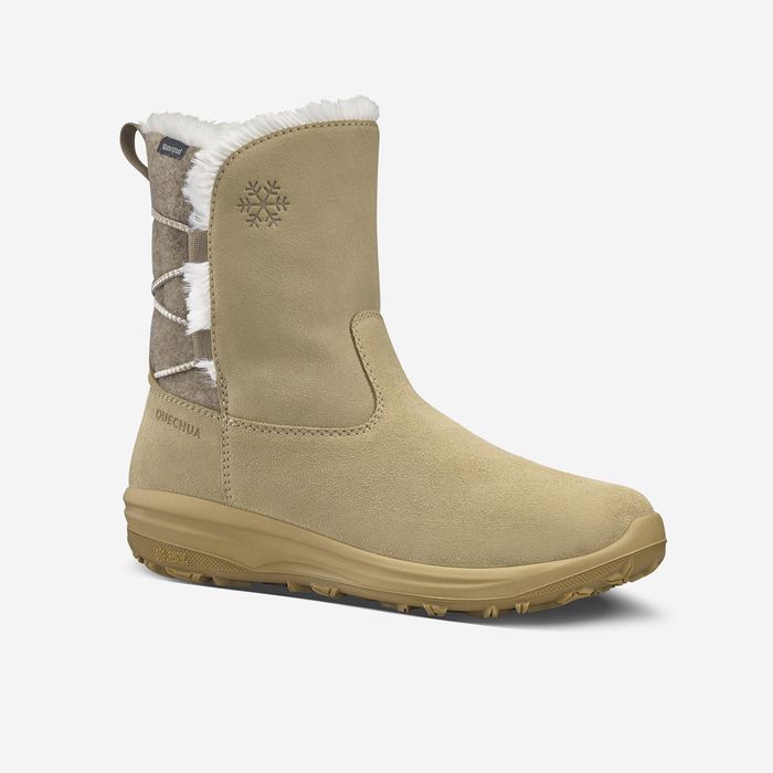 Botas de caminhada na neve quentes e impermeáveis mulher,