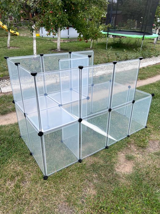 Duża klatka kojec wybieg dla świnki królika zwierząt panelowa NOWA