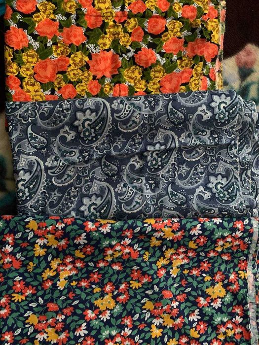 Ткани ситец, хлопок, х/б, штапель, костюмная