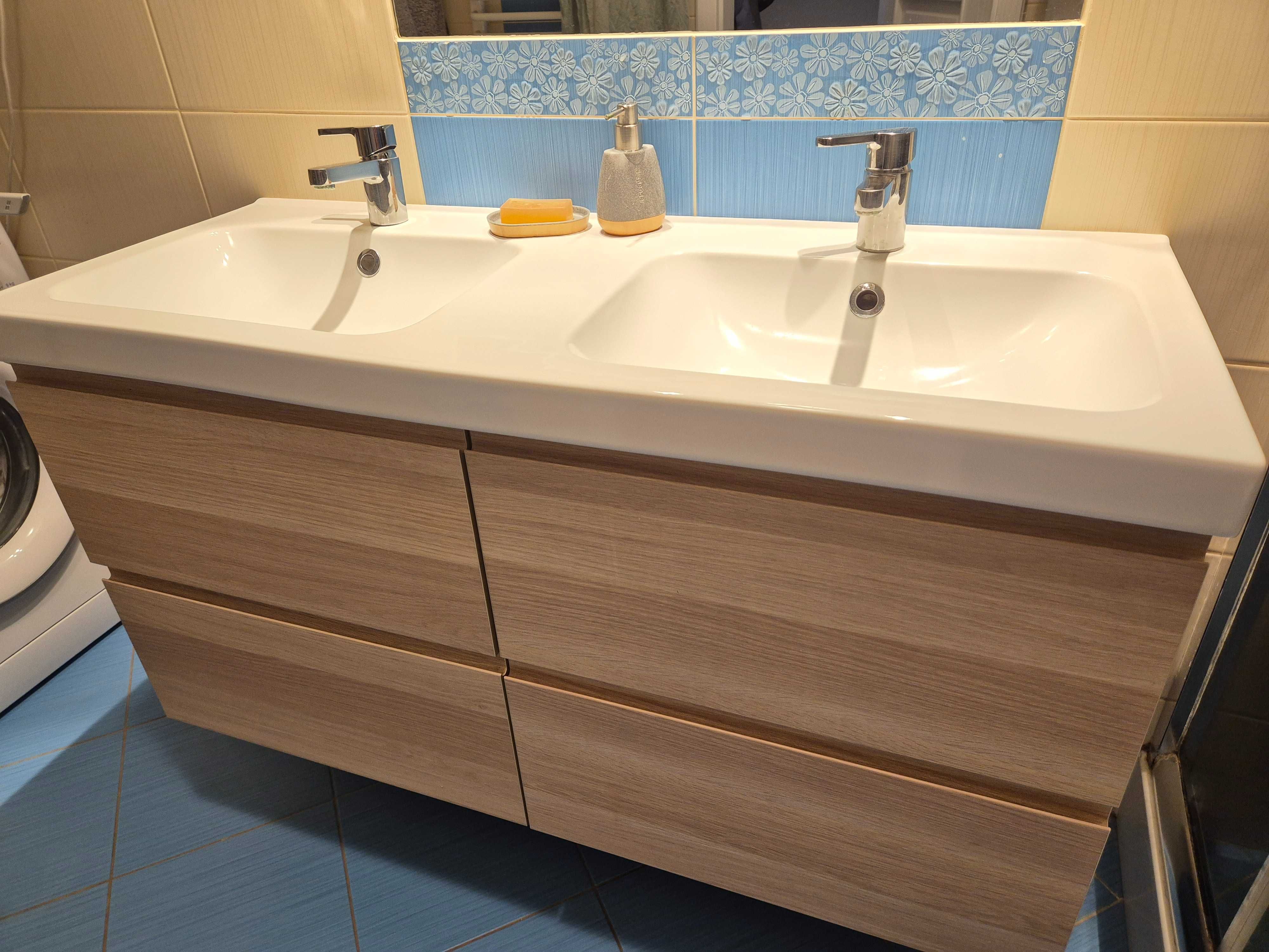 Umywalka podwójna z szafką. Ikea