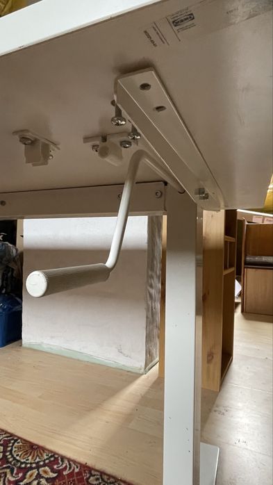 Świetne duże 160x80 biurko Skarsta/ Trotten do pracy zdalnej, do nauki
