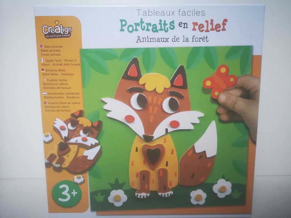 CREA LIGN: Kolaż plastyczny Zwierzęta Lasu