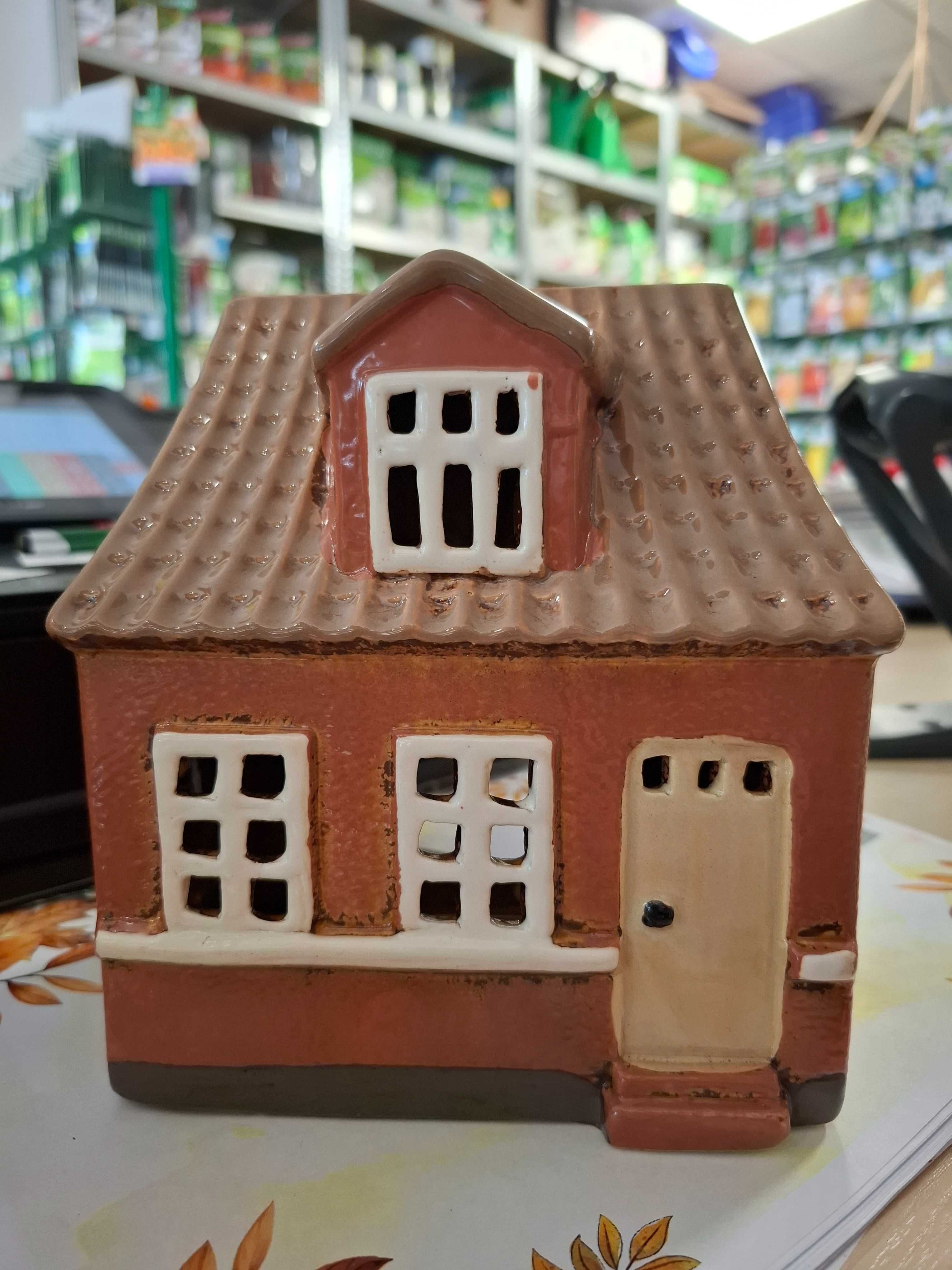 Domek ceramiczny lampion na tealighty