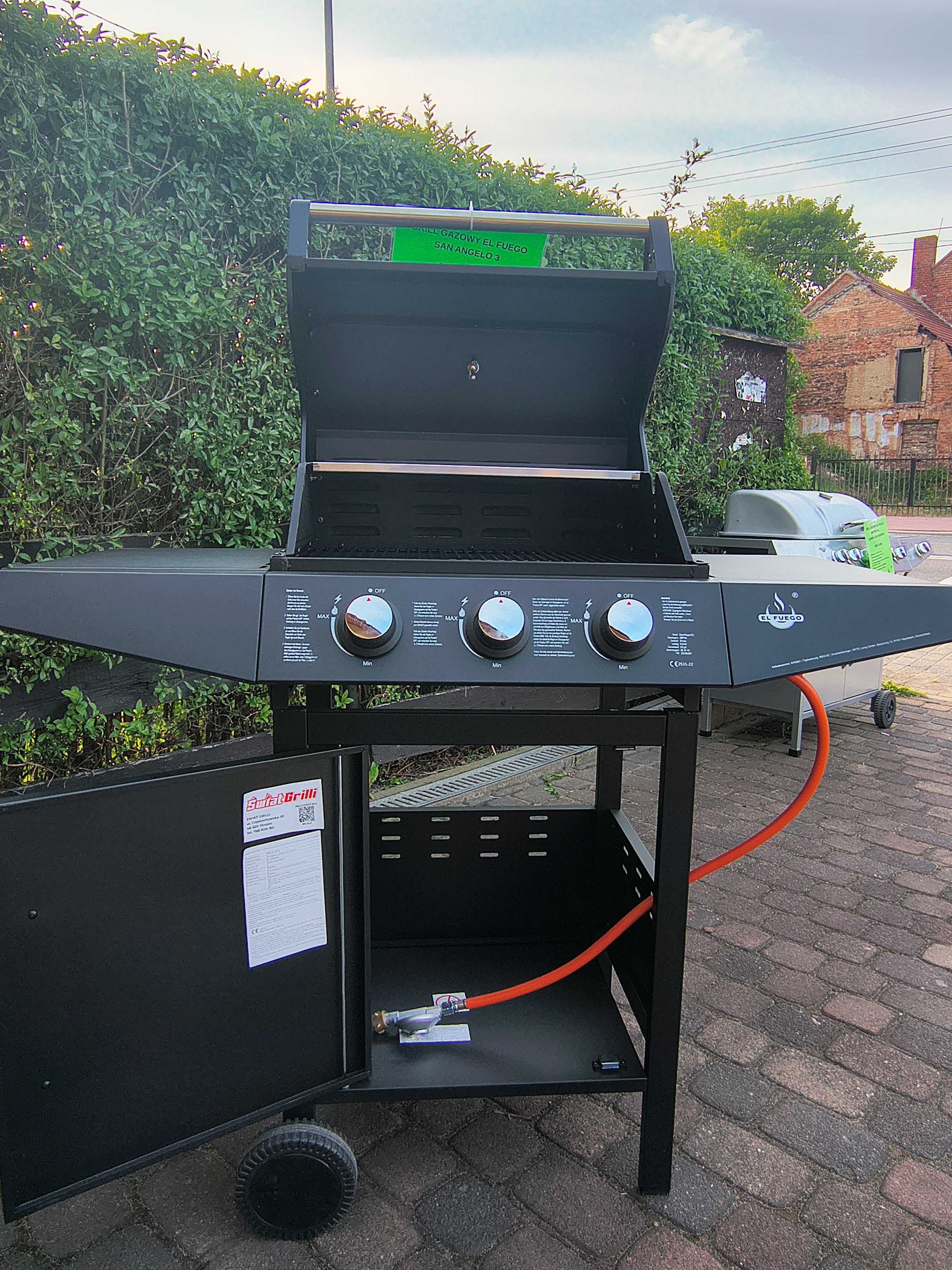 Grill Gazowy EL FUEGO SAN ANGELO 3P 8.4kW z reduktorem !
