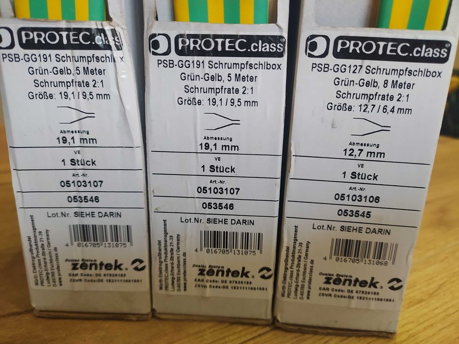 koszulka termokurczliwa termokurczka 2szt. 19,1x 5 m, 1 szt. 12,7x8m