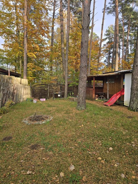 Przyczepa z domkiem na działce w Siemianach, 100m do jeziora!