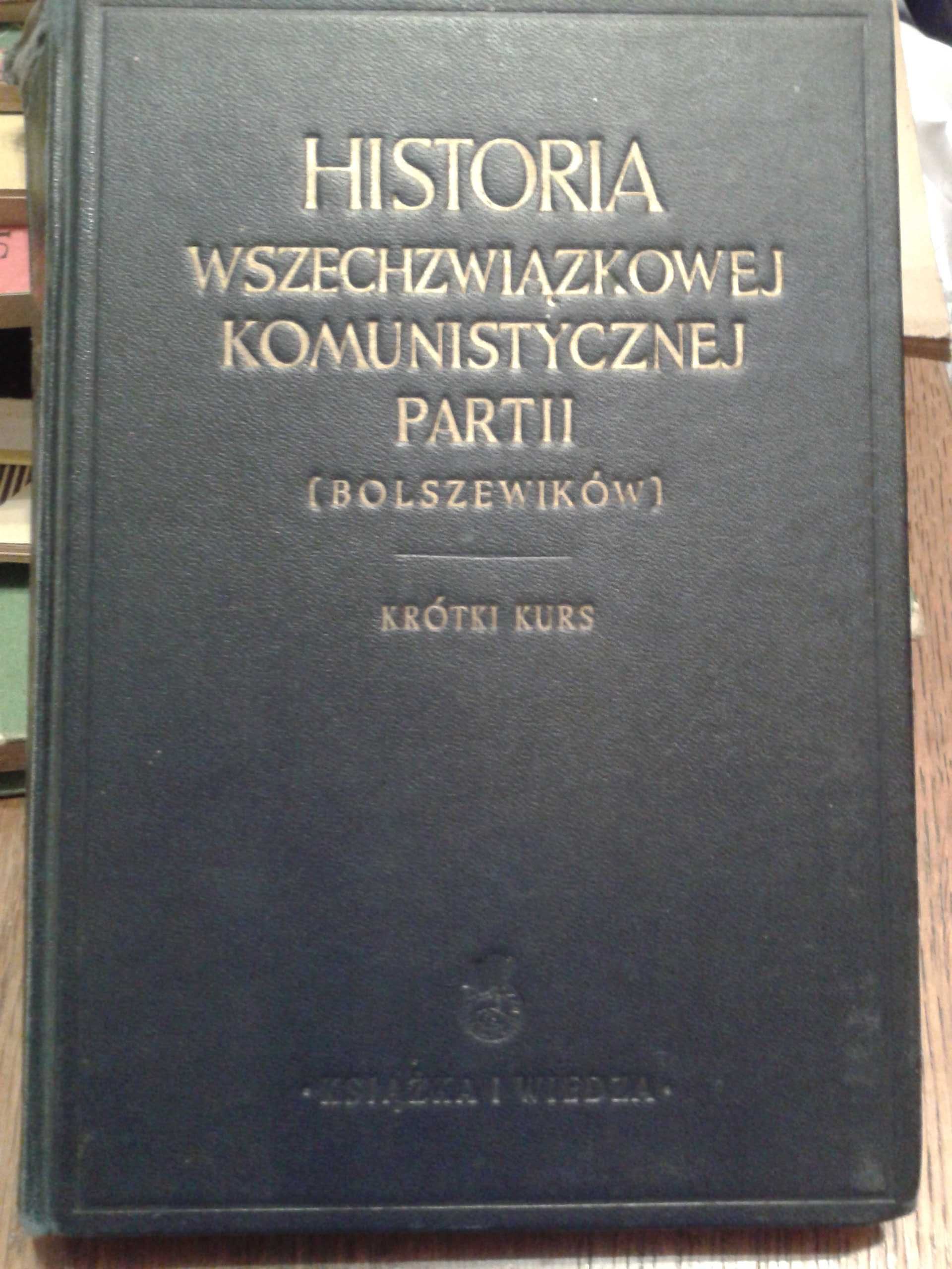 Książka Historia Wszechzwiązkowej Komunistycznej Partii