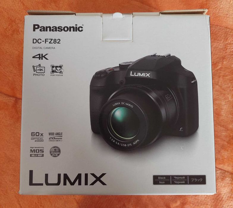 Máq Fotográfica Panasonic Lumix DC FZ-82 e mala National Geographic