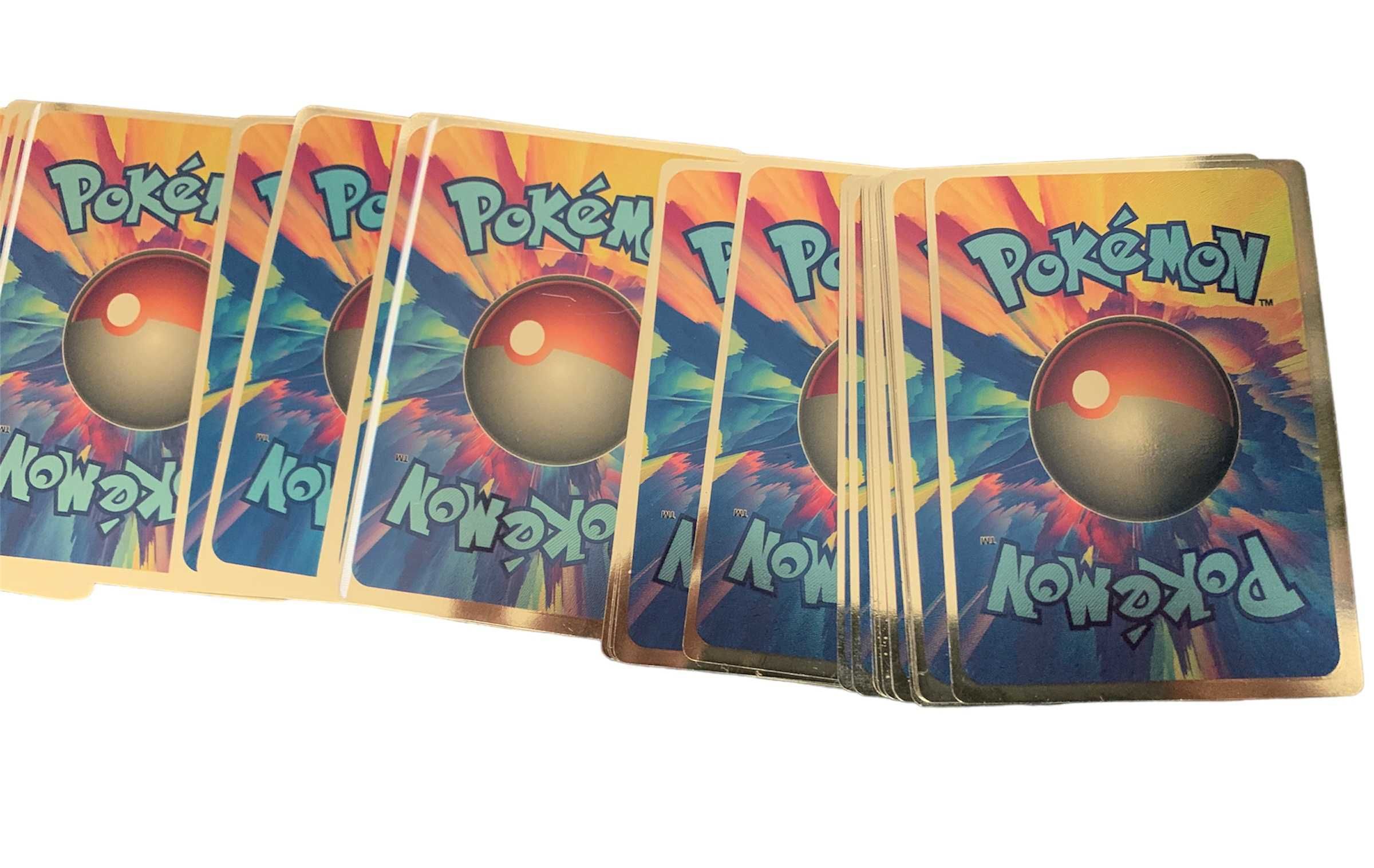 NOWE Karty Pokemon 3D paczka 55 sztuk metalizowane HP