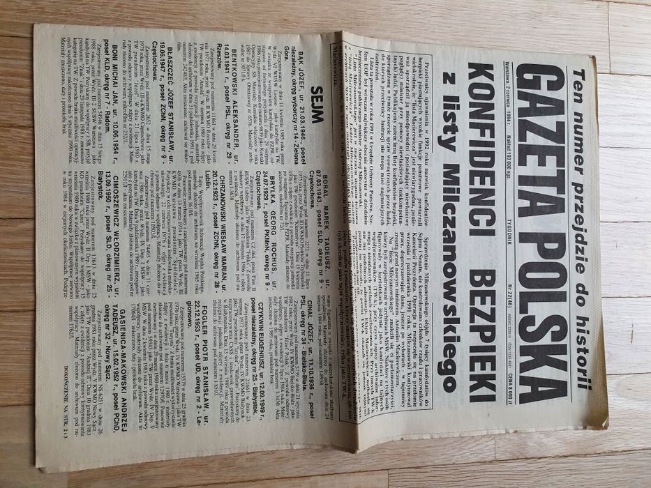 Gazeta Polska z czerwca 1994 (numer 4) (wys.:0zł)