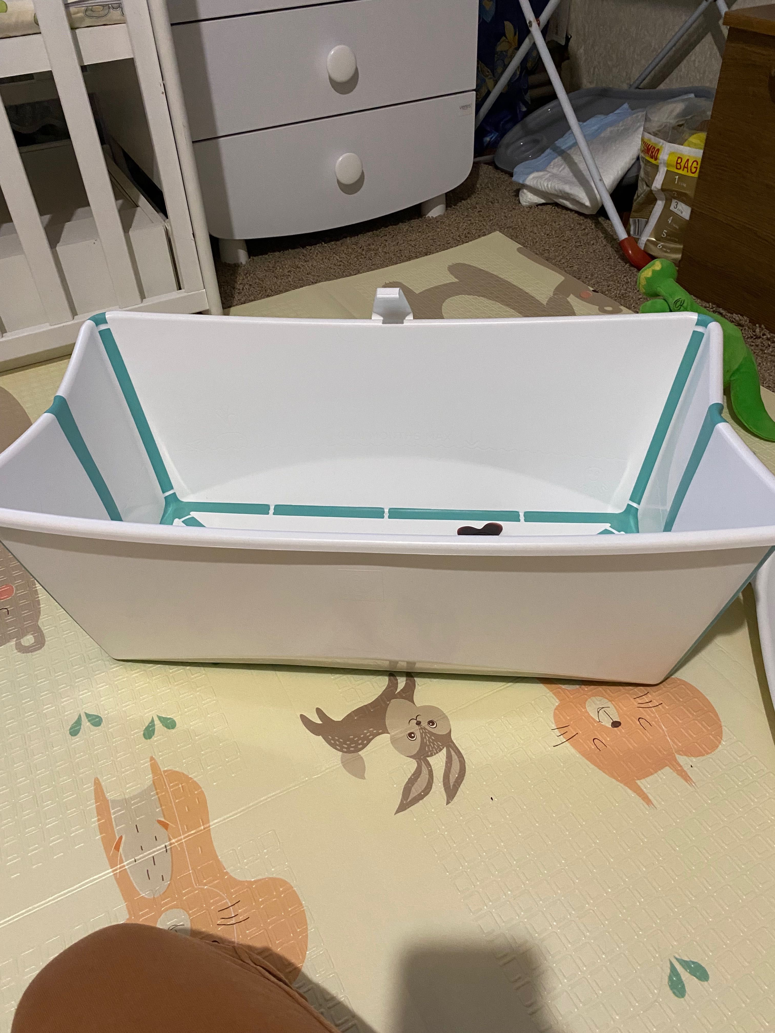 Комплект: ванночка Stokke Flexi Bath + адаптер для новонародженого.