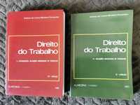 Livros Jurídicos - Direito do Trabalho, Monteiro Fernandes I + II