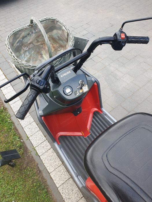 Trójkołowiec   Pojazd skuter elektryczny Kyburz DXP 50km/h  hak 200kg