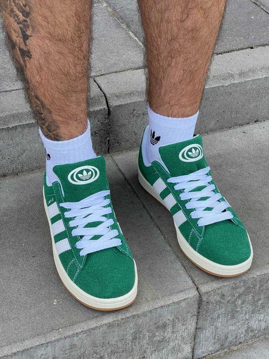 ЗНИЖКА! 44 (28 см) Adidas Campus Dark Green адідас кампус зелені кеди