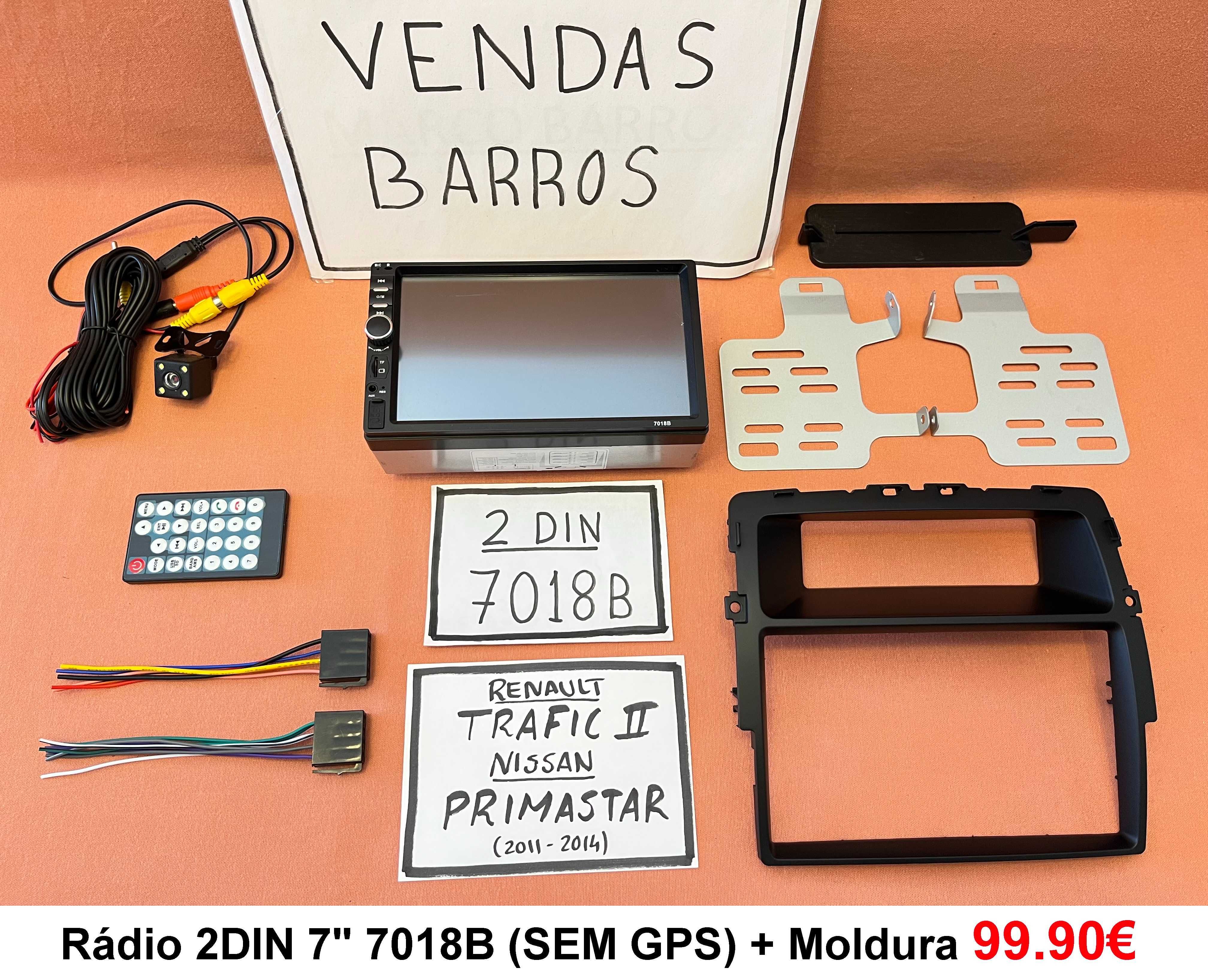 Rádio 2DIN • RENAULT Trafic (2001 a 2019) • NISSAN Primastar • Android