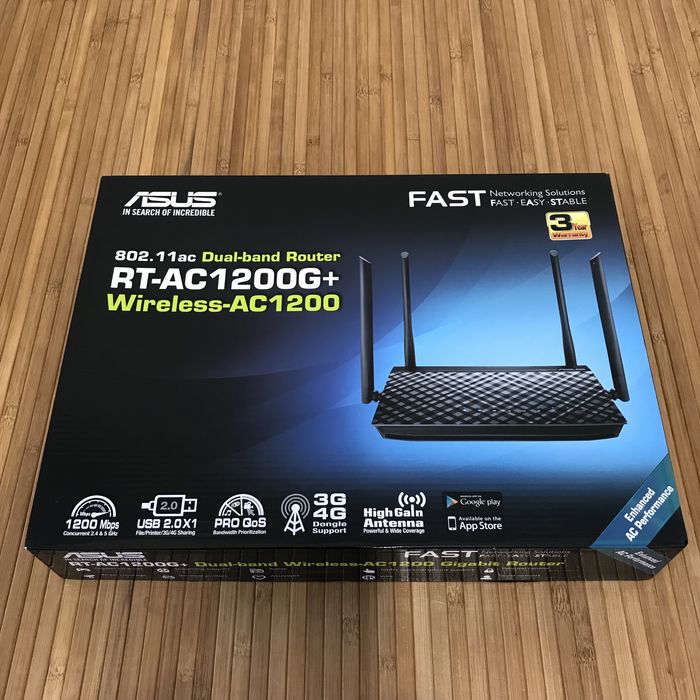 Маршрутизатор ASUS RT-AC1200G+ Gigabit Ethernet
