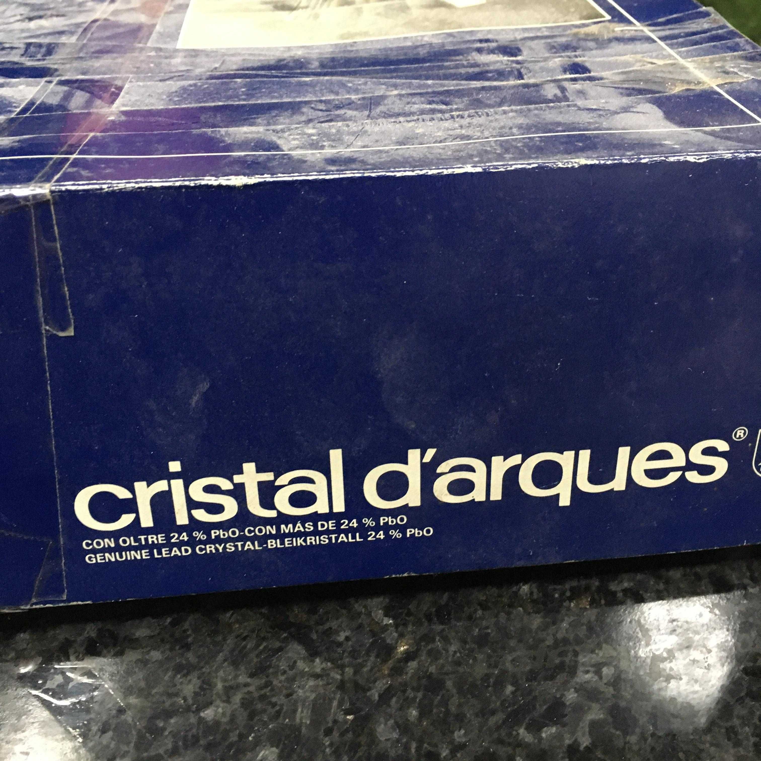 Conjunto 4 copos de cristal d'arques novos 29cl