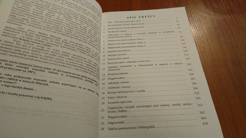 Chemia zbiór otwartych zadań maturalnych z chemii wraz z odp Witowski