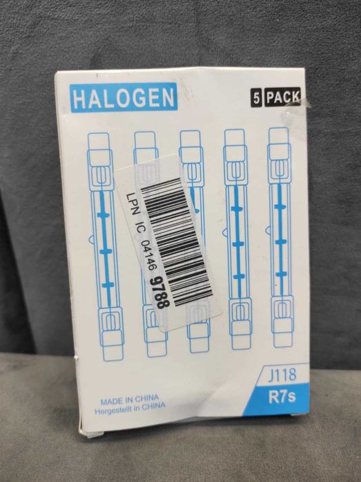 Komplet żarówek halogenowych J118 R7s – 5 sztuk.