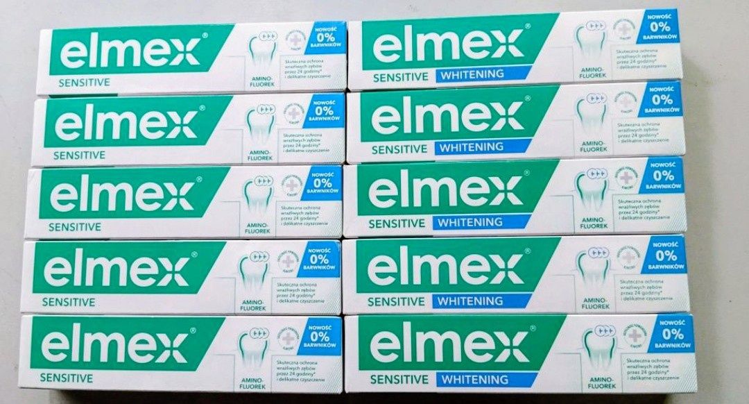 Elmex Sensitive z aminofluorkiem Pasta do zębów 75ml 10 opk.