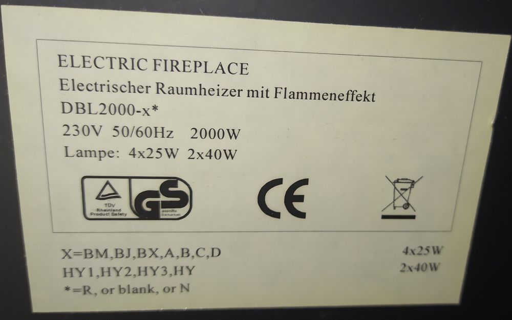 Електрокамин Electric fireplace