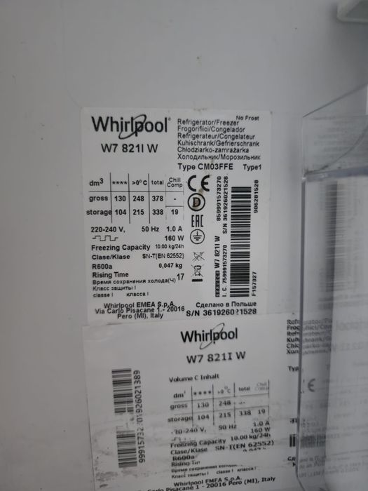 Frigorífico Whirlpool Branco