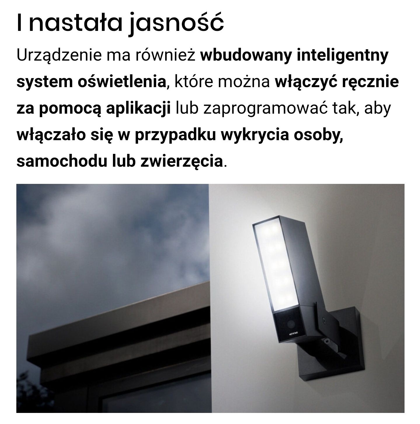 Kamera monitorującą Netatmo