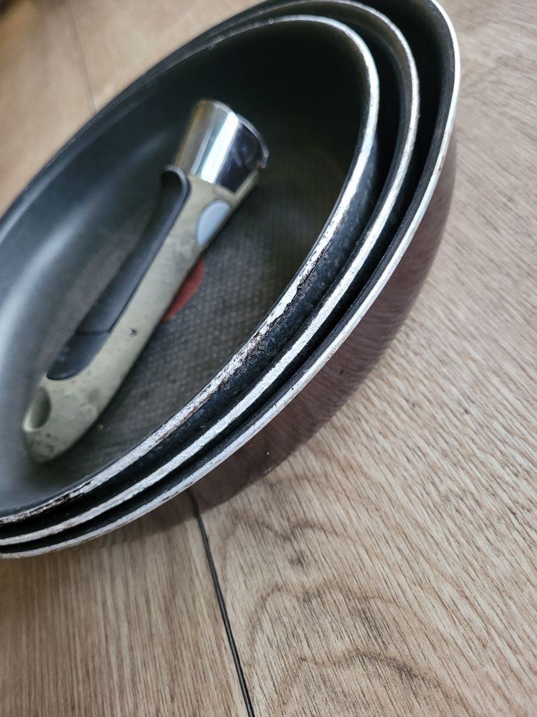 Tefal Ingenio zestaw 3 patelni +rączką