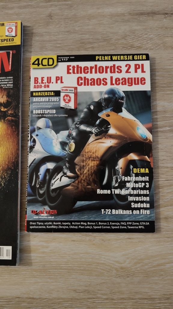 CD Action magazyn 10/2005 (117) + gry Etherlords 2 PL, Chaos League