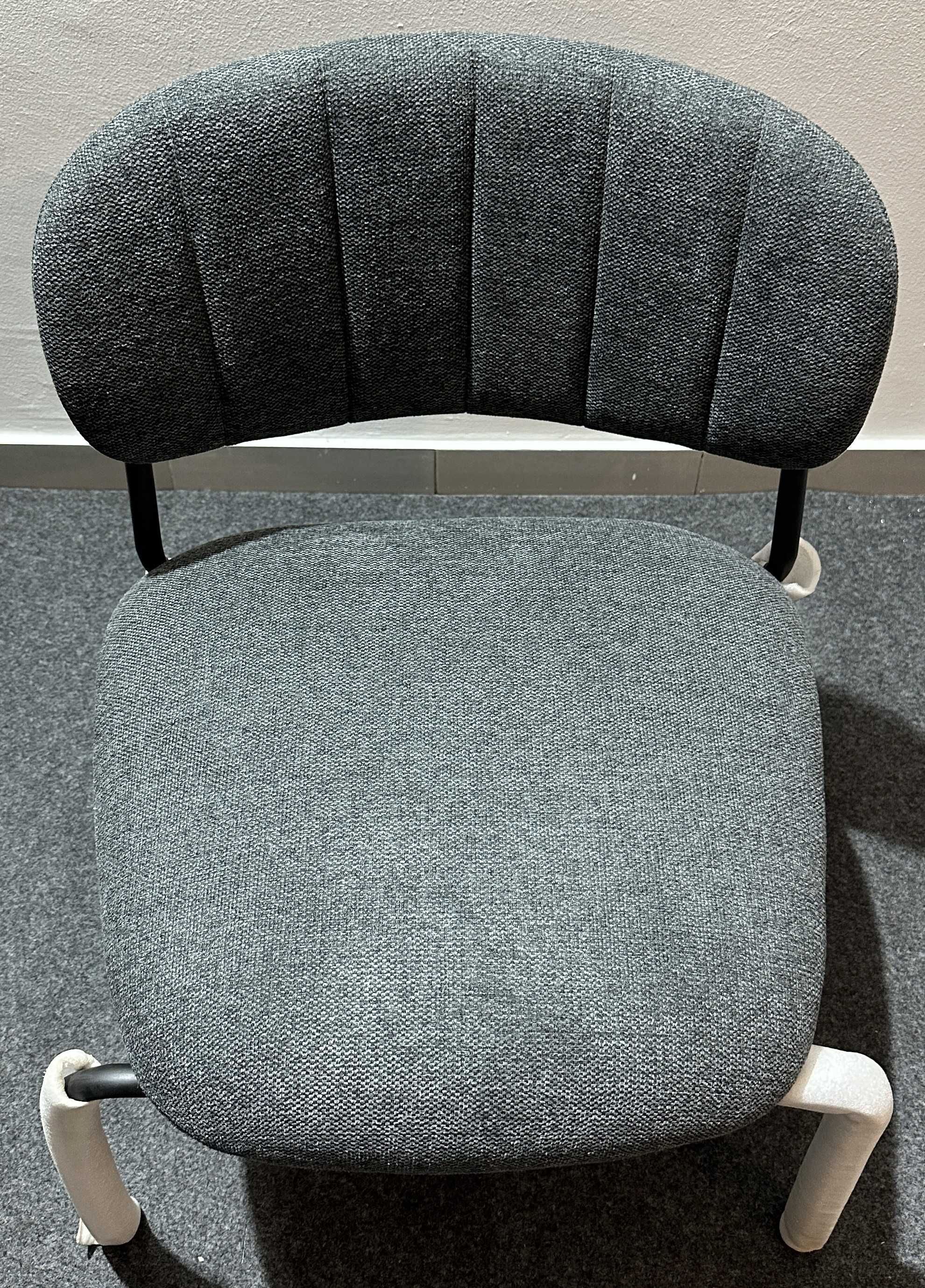 2x Cadeiras FelizJolien Lounge Chair Cinzenta Preta Nova 2x