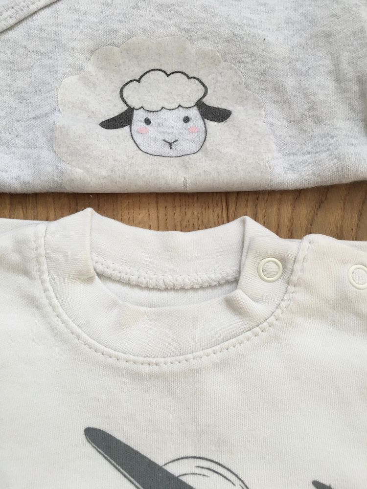 Zestaw/paka bluzek koszulek t-shirtów r.68/74